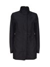 Fay Engraved-logo Water-repellent Coat In Blue