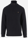 RALPH LAUREN COTTON KNIT PULLOVER WITH LOGO