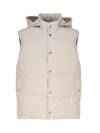 ELEVENTY PADDED VEST WITH HOOD