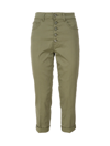 Dondup Jeans Koons Loose In Bull Stretch In Verde Oliva