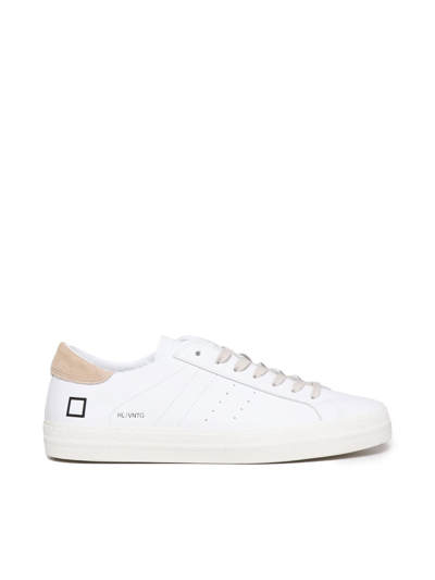 Date Vintage Hill Low Sneakers In White-rust