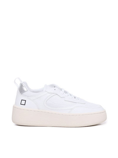 Date Sfera Laminated Trainers In White