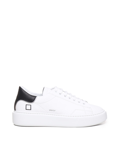 Date Sfera Basic Sneakers In White-black