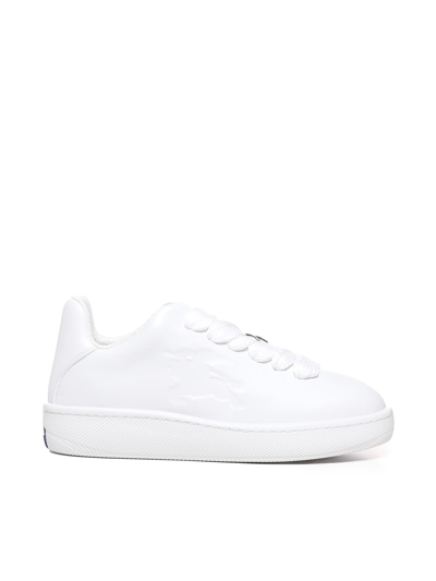 Burberry Leather Bubble Trainers In White