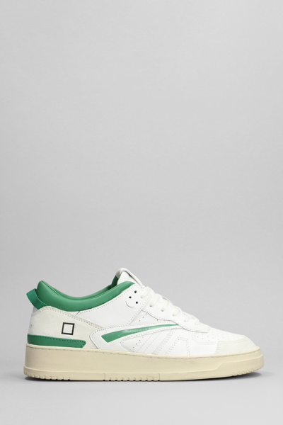 Date Torneo Sneakers In White Leather