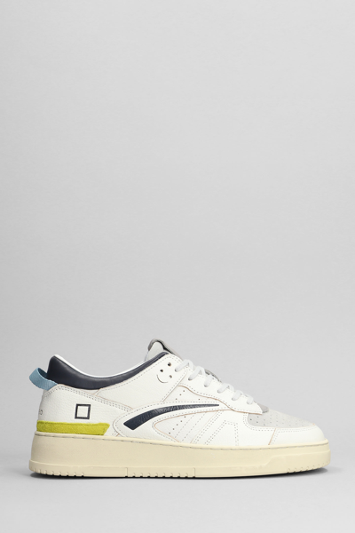 D.a.t.e. Torneo Sneakers In White Leather