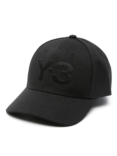 Y-3 Logo Cap In Black