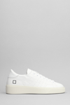 DATE LEVANTE SNEAKERS IN WHITE LEATHER