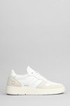 DATE COURT 2.0 SNEAKERS IN WHITE SUEDE AND LEATHER