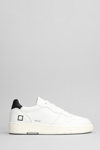 DATE COURT trainers IN WHITE LEATHER