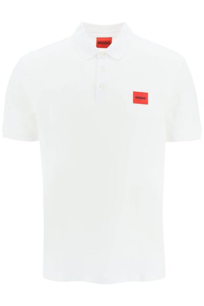 Hugo Boss Polo Shirt With Logo Patch In White (white)