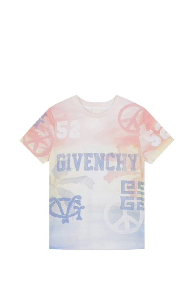 Givenchy Kids' T-shirt Con Logo In Multicolor