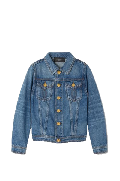 Versace Teen Boys Blue Medusa Denim Jacket