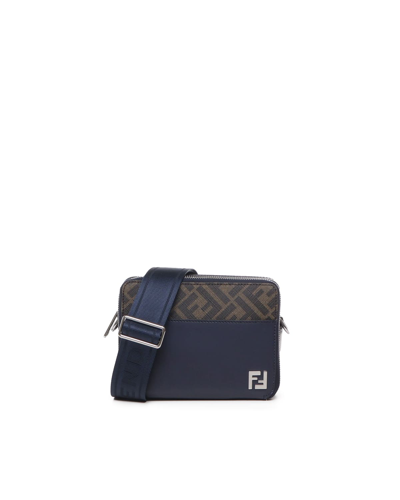 Fendi Bag Camera Case Organizer Squared Ff In Blue