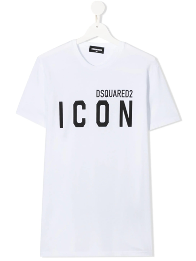 Dsquared2 Kids' White  Icon T-shirt