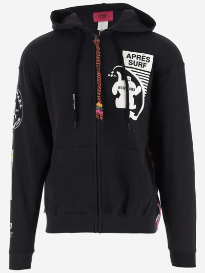 Après Surf Cotton Blend Sweatshirt With Logo In Black