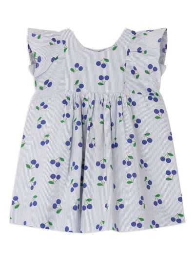 Bonpoint Kids' Dress Lulu In Sky Blue