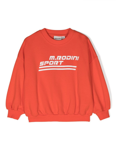 Mini Rodini Kids' Sport Sp 棉卫衣 In Red