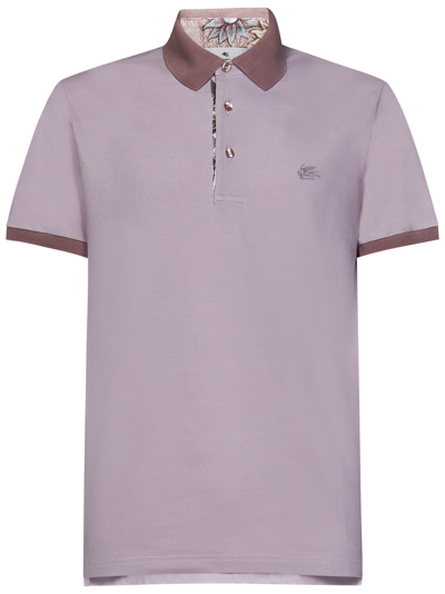 Etro Polo Shirt In Pink