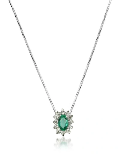 Gucci Necklaces Diamond And Emerald Drop 18k Gold Necklace