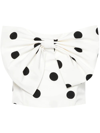 Essentiel Antwerp Polka Dot Bandeau Top In Off White