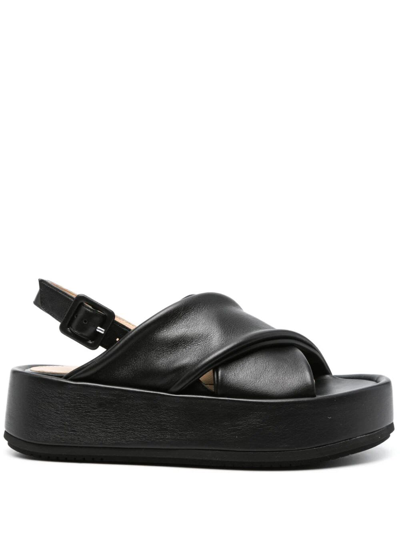 Paloma Barceló Basima Black Platform Sandal