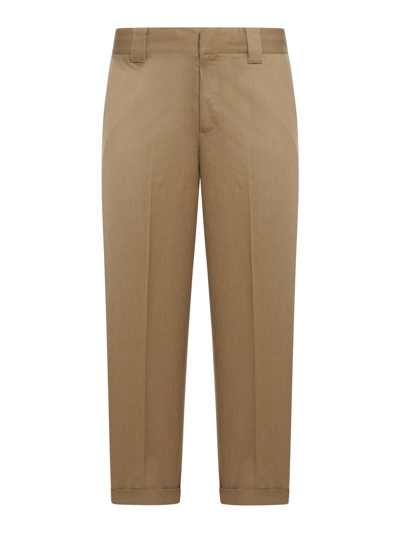 Golden Goose Straight Cropped Trousers In Nude & Neutrals
