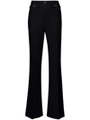 Elisabetta Franchi Wide Leg Pants In Black