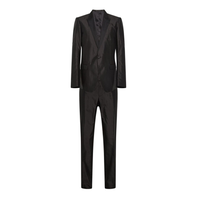Dolce & Gabbana Three-piece Suit In Black