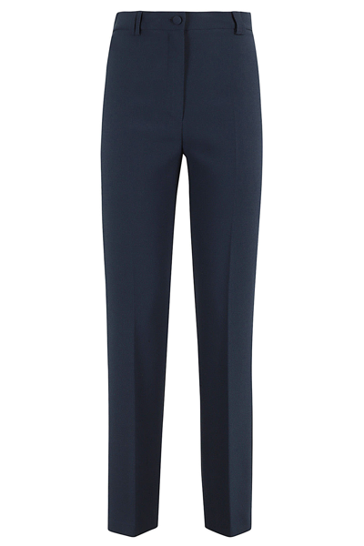 Hebe Studio The Classic Smoking Trouser Cady In Navy