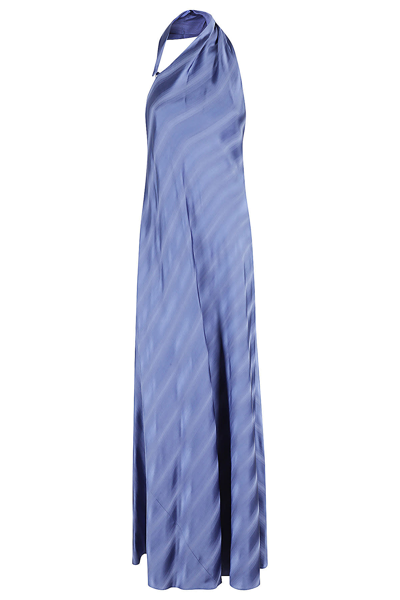 Emporio Armani Dress In Blu Egiziano