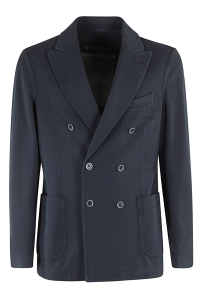 Circolo 1901 Doppiopetto Oxford In Blu Notte