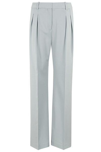 Loulou Studio Sbiru Wool-twill Straight-leg Pants In Sky Blue