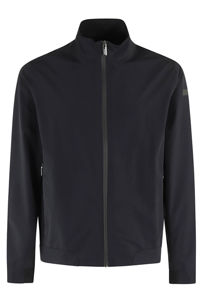 Rrd - Roberto Ricci Design Summer Urban Full Zip Fleece In Blue Black