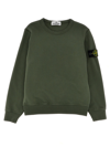 Stone Island Compass-badge Sweatshirt In Green