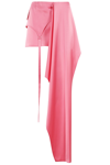 Ssheena Asymmetric Draped Skirt In Barbie