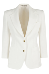 Tagliatore Spacco Centrale Monopetto In White