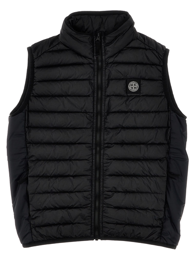 Stone Island Kids Vest For Boys In Black