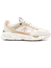 PREMIATA PINK SUEDE AND BEIGE NYLON MASE SNEAKERS