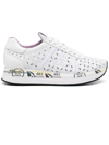 Premiata Conny Broderie-anglaise Sneakers In White