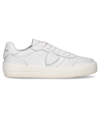 PHILIPPE MODEL NICE LOW-TOP SNEAKERS IN LEATHER, WHITE