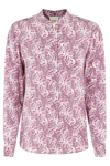 Isabel Marant Ilda Printed Silk-blend Blouse In Ma