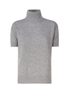S Max Mara Paola Wool Blend Turtleneck Sweater In Grey