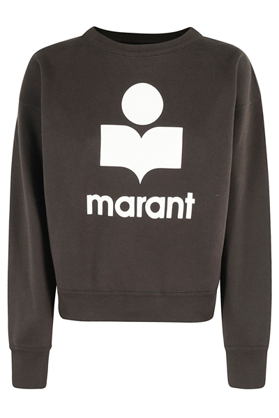 Marant Etoile Mobyli Sweatshirt In Faded_black_ecru
