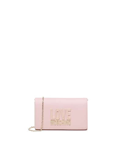 Love Moschino Smart Daily Shoulder Bag In Nude & Neutrals