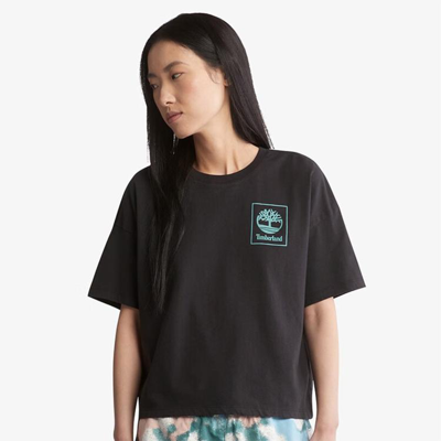 Timberland Women's Graphic Logo T-shirt In Black