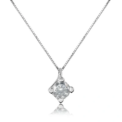 Gucci Necklaces 0.15 Ct Diamond Solitaire Pendant 18k Gold Necklace
