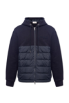 MONCLER MONCLER LOGO EMBROIDERED PADDED HOODIE