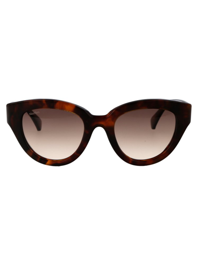 Max Mara Glimpse1 Sunglasses In 53f Avana Bionda/marrone Grad