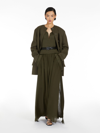 Max Mara Wool And Cashmere Crew-neck Sweater In Kaki